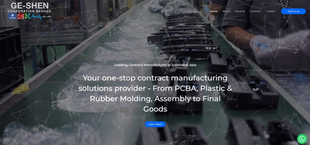 Ge-Shen Corporation Berhad injection moulding company