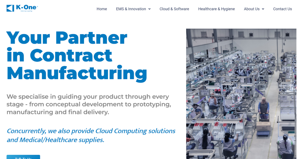 K‑One Technology Berhad medical device prototyping company