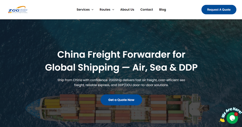 ZGG Ship (Zhao Gang Global Freight) freight forwarding company